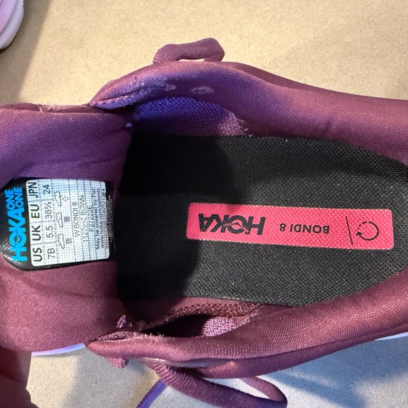 Hoka Purple Pink Athletic Shoes with Cushioned Midsoles - Picture 3 of 5